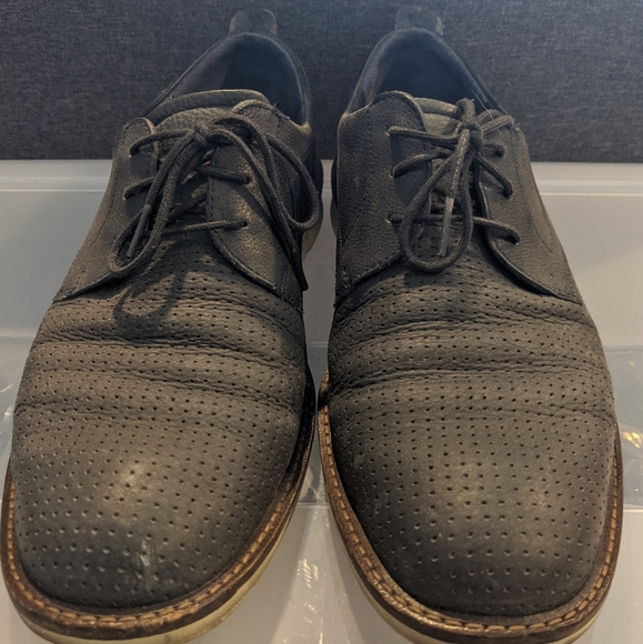 Ecco Jeremy perforated navy blue Oxford's size 41 - Picture 1 of 7